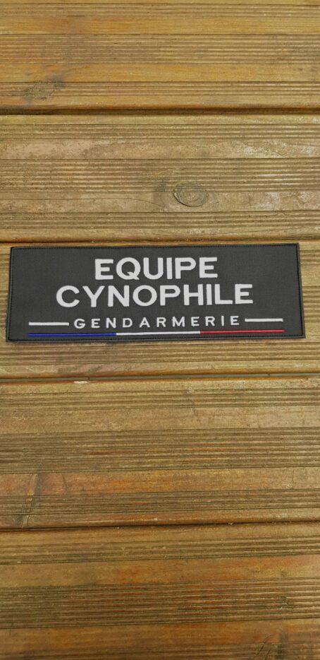 Identifications Équipe Cynophile Sécurité Gendarmerie 30x10cm – Image 2