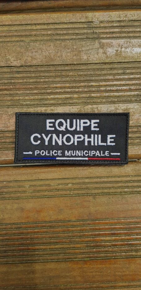 Identifications Équipe Cynophile Police Municipale 30x10cm – Image 3