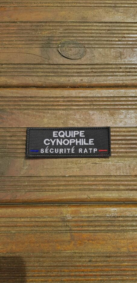 Identifications Équipe Cynophile Sécurité RATP 22x7cm – Image 5