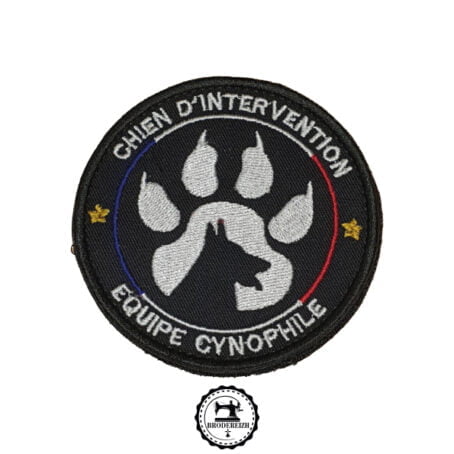 Écusson K9 Equipe cynophile 8cm